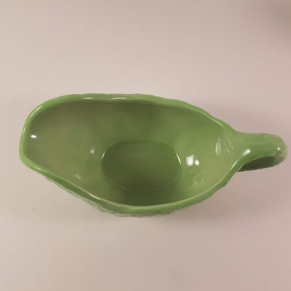 RARE Carlton ware green leaf dish and green gravy boat for your collection - Picture 7 of 9